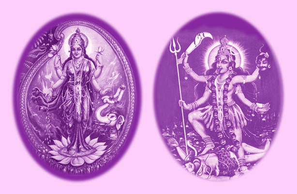 Lakshmi and Kali